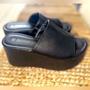 SOLD!!  Never been worn, cute wedge with platform heel